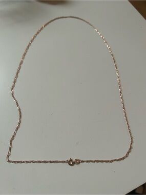 Delicate Rose Gold Rope Chain Necklace 14 carat solid gold